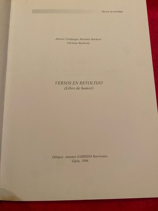 Versos en revoltijo, 1996