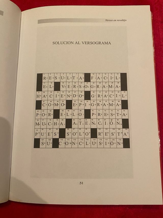 Versos en revoltijo, 1996