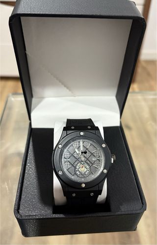 Reloj de hombre negro y gris