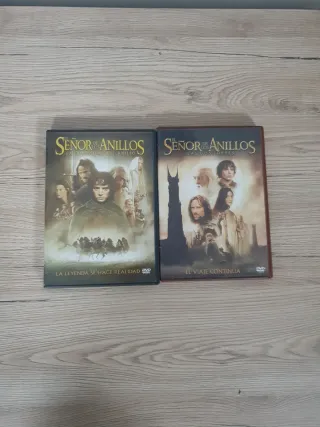 2 DVDs El Señor de los Anillos