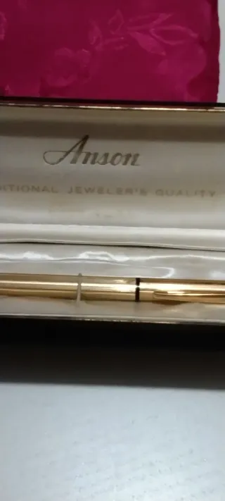 Bolígrafo Anson Chapado Oro Vintage