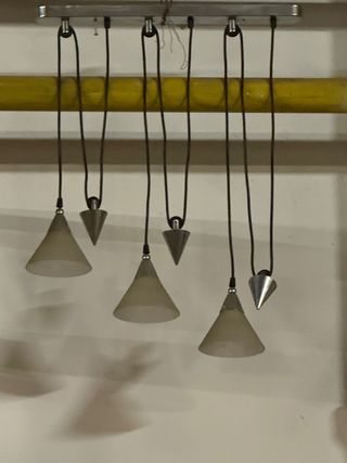 Lampadario moderno vetro e metallo