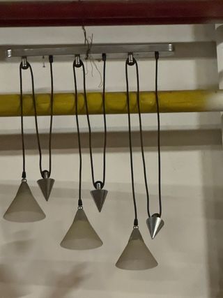 Lampadario moderno vetro e metallo