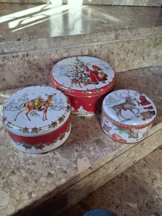Set 3 scatole latta Villeroy & Boch Natale