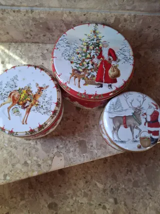 Set 3 scatole latta Villeroy & Boch Natale