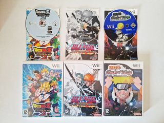 Naruto + Dragon Ball Z + Bleach Juegos NintendoWii
