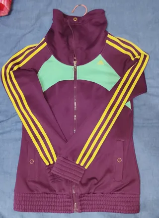 Sudadera Adidas Morada y Verde
