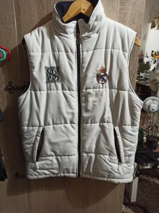 Chaleco blanco acolchado RealMadrid
