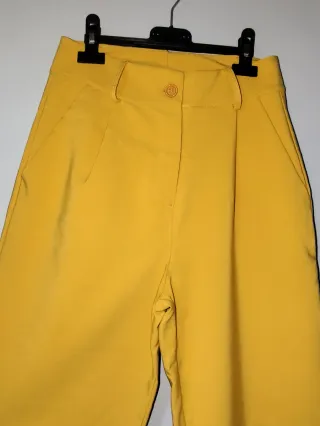 Pantalón de vestir mujer amarillo
