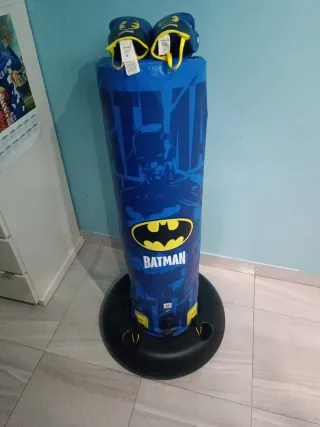 Saco Boxeo Infantil Batman + Guantes