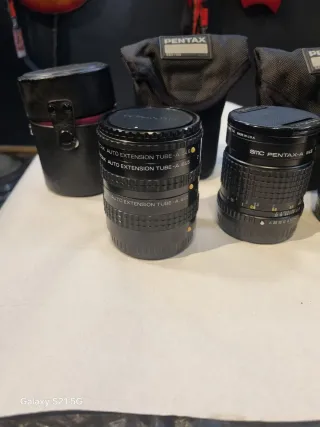 Cámara Pentax 645 Negra +objetivos+bolso