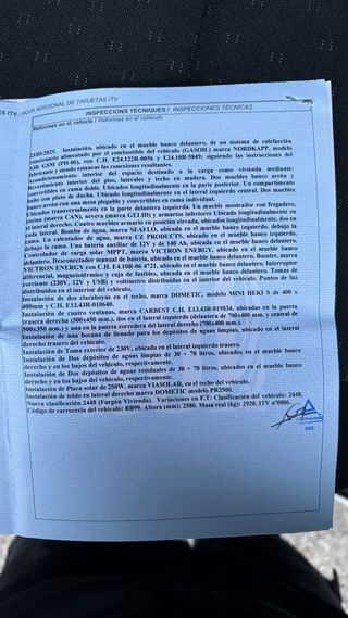 Furgo camper H2 L3 homologada