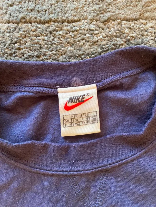 Sudadera Nike Vintage 90s Crewneck Azul/Gris