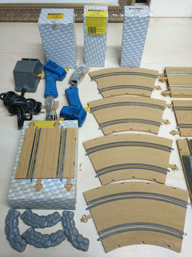 Lote Pistas y accesorios Scalextric STS