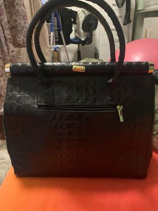 Borsa pelle e cavallino zebra