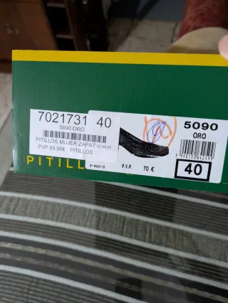 Zapatos Pikolinos Dorados Talla 38