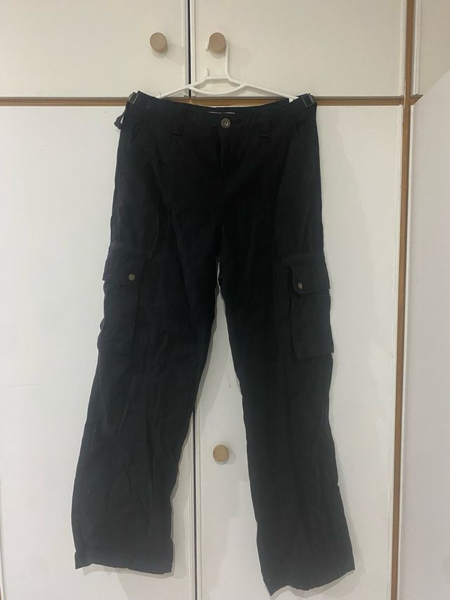 Pantalones cargo negros