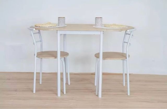 Mesa extensible cocina y 2 sillas