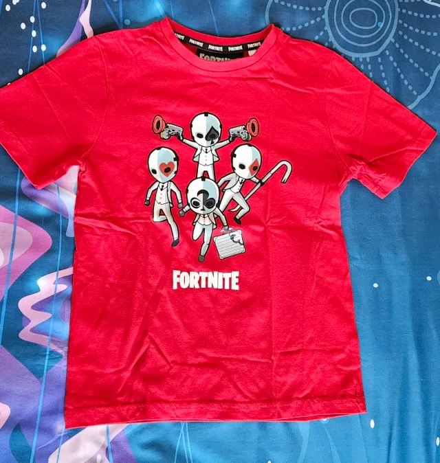 Camiseta Fortnite Niño Roja