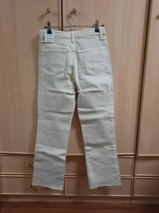 NUEVO Pantalón beige talla XS/34