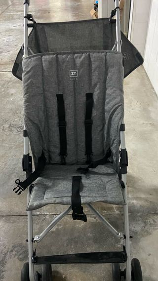 Carrinho de passeio para bebé cinzento