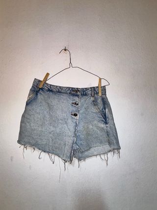 Falda short vaquera Zara