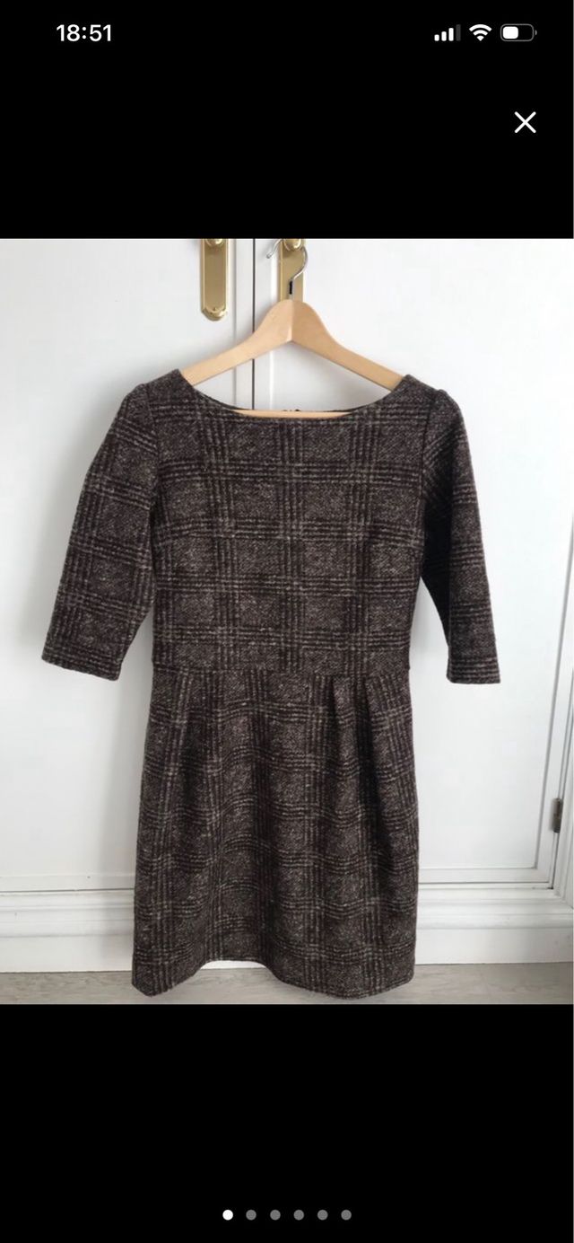 Vestido lana Javier Simorra Talla 38