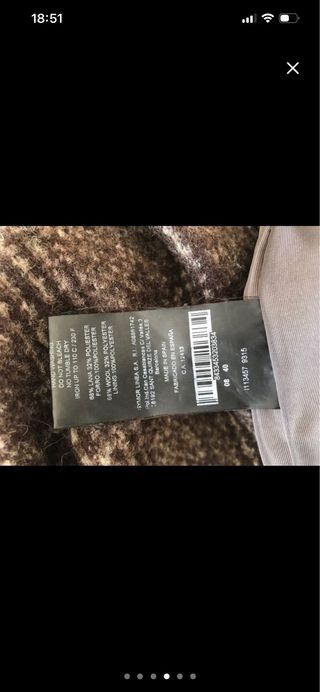 Vestido lana Javier Simorra Talla 38