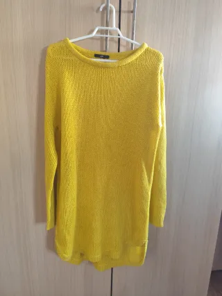 Jersey punto H&M amarillo talla única