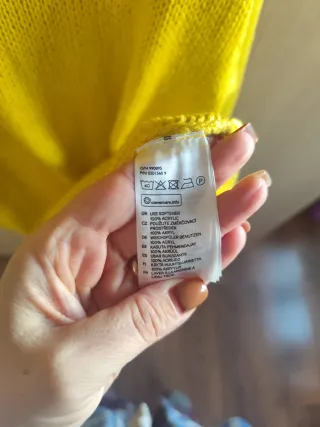 Jersey punto H&M amarillo talla única