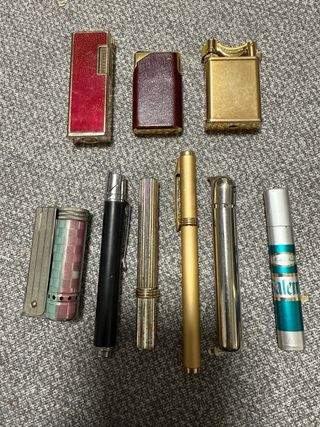 Lote de mecheros antiguos y coleccionables