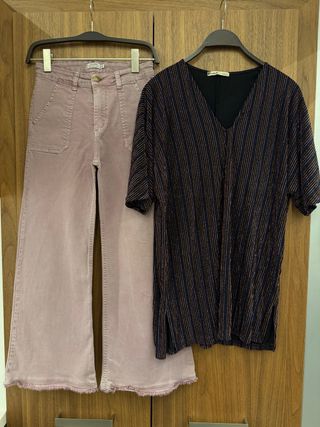 Vaqueros y top/vestido Talla XS