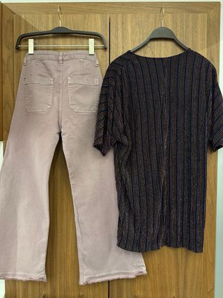 Vaqueros y top/vestido Talla XS