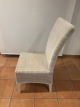 2 Sillas Ratán Blanco
