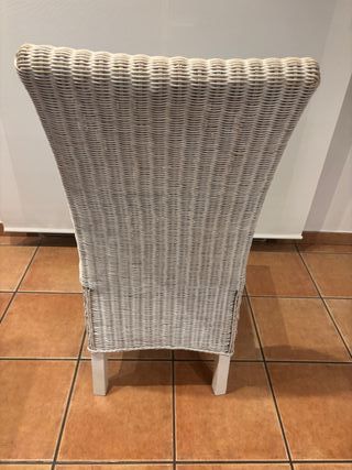 2 Sillas Ratán Blanco
