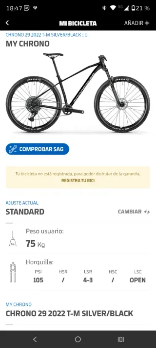 Bicicleta de Montaña Mondraker talla M