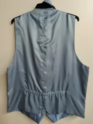 Conjunto Chaleco y Plastrón Azul