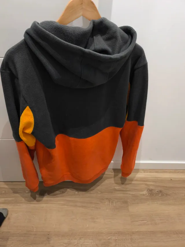 Forro polar Columbia gris y naranja