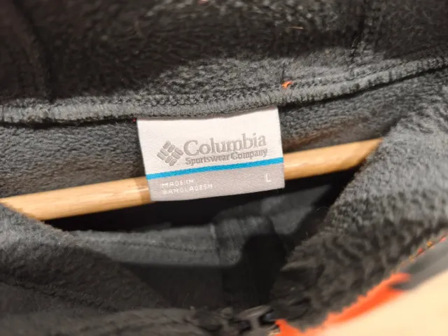 Forro polar Columbia gris y naranja