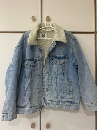 Chaqueta vaquera forrada azul