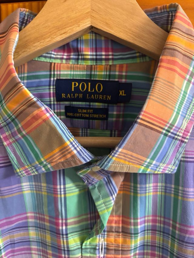 Camisa Ralph Lauren cuadros hombre XL