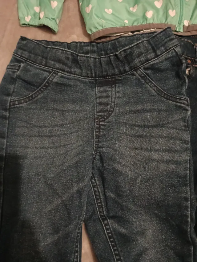 Conjunto 2 calças e casaco menina 7- 8 anos