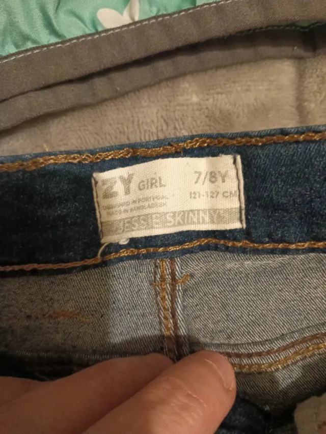 Conjunto 2 calças e casaco menina 7- 8 anos