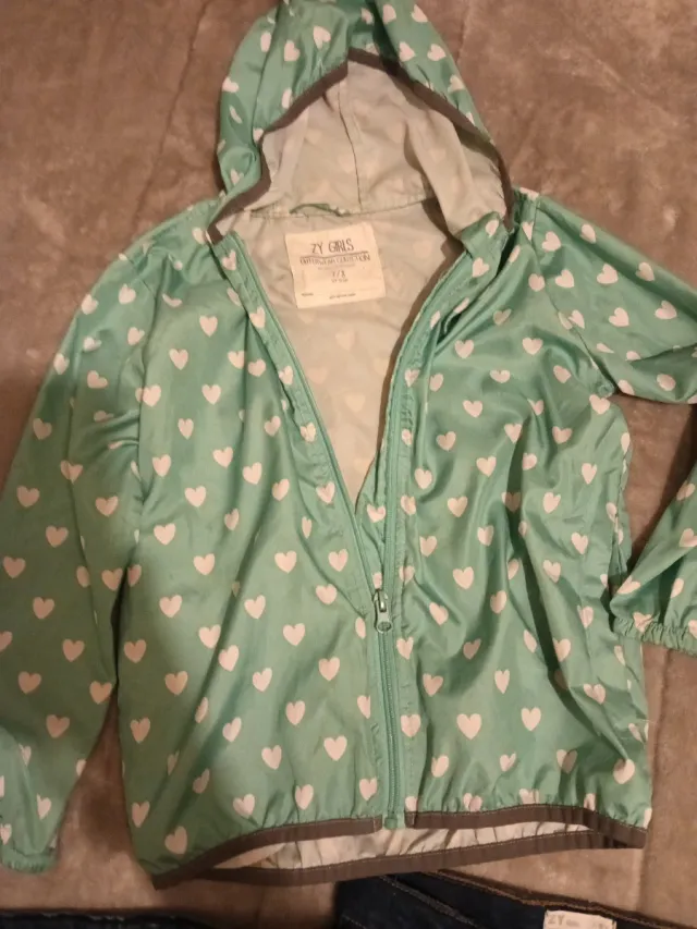 Conjunto 2 calças e casaco menina 7- 8 anos