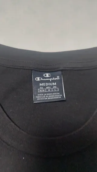 Camiseta Champion Hombre Talla M Negra