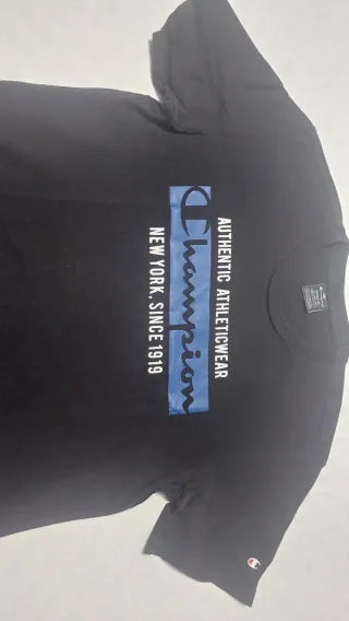 Camiseta Champion Hombre Talla M Negra