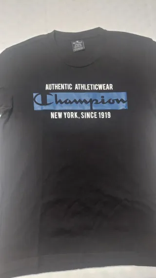 Camiseta Champion Hombre Talla M Negra