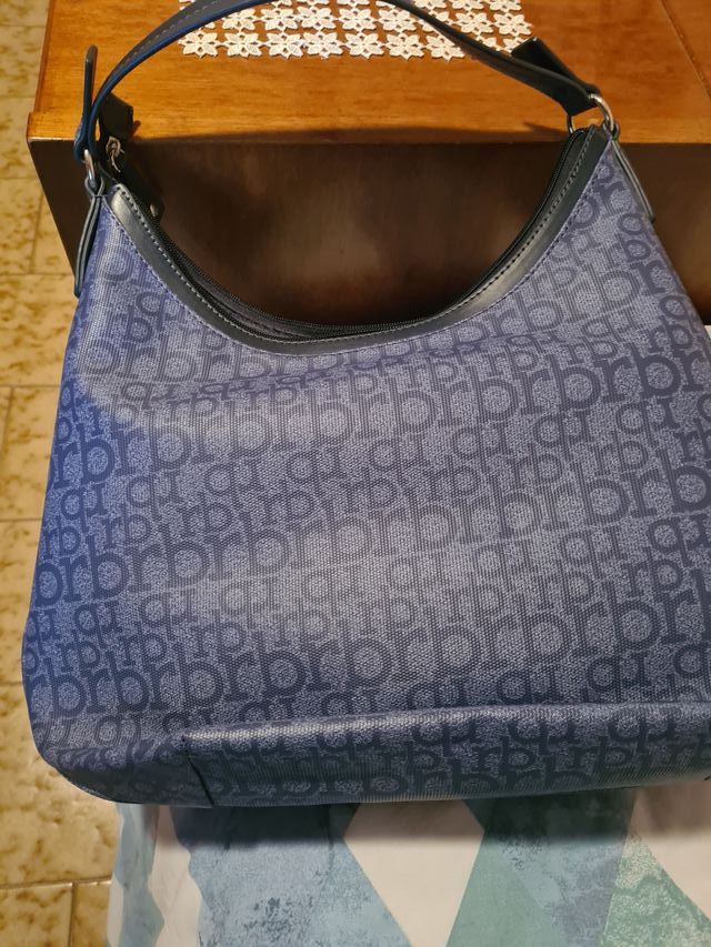 Borsa Rocco Barocco Blu e Grigio