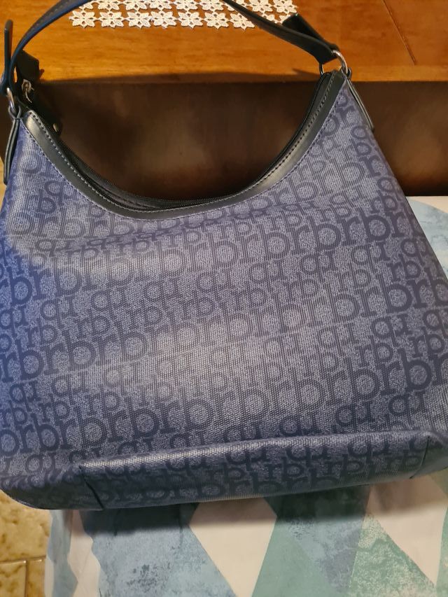 Borsa Rocco Barocco Blu e Grigio