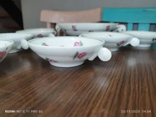 LIMOGES PORCELANA JUEGO DE POSTRE ANTIGUO